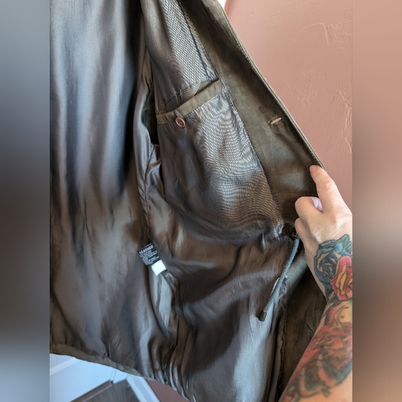 Robert Comstock Y2K Men's Endurance Suede/Leather Jacket Size 40 Tan/Brown - Picture 8 of 8